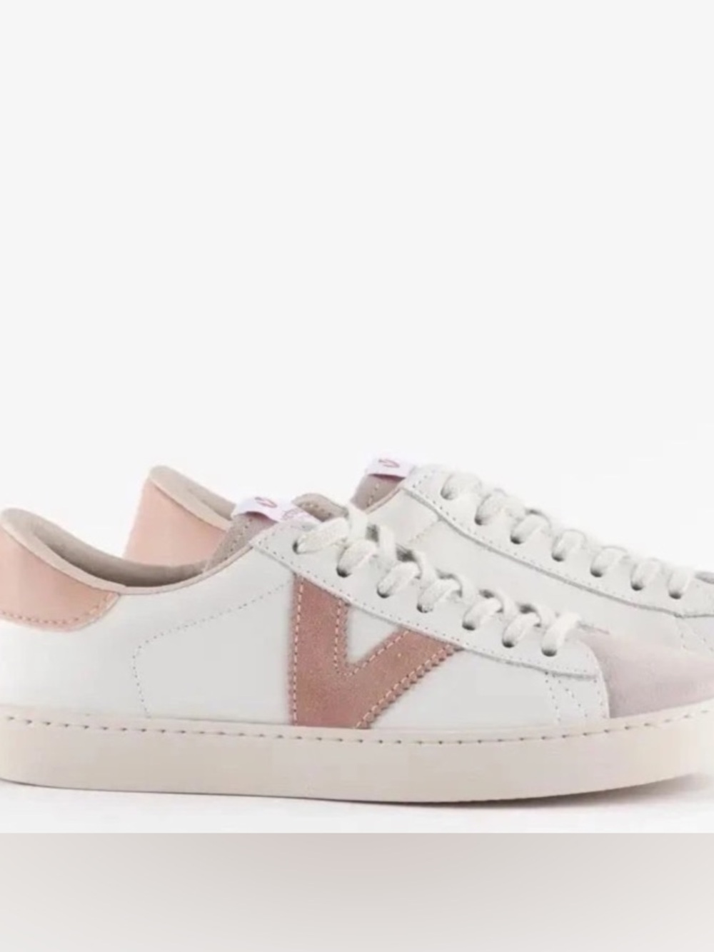 Victoria Berlin Rose Quartz Leather Sneakers Made in Spain